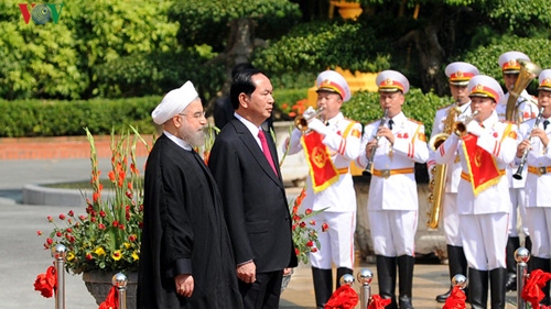 In pictures: Welcome ceremony for Iranian President