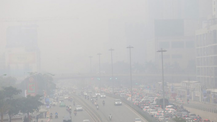 Air pollution in Hanoi again exceeds red-warning level