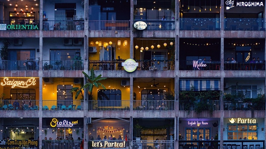 National Geographic UK feature image of cafe apartments of HCM City