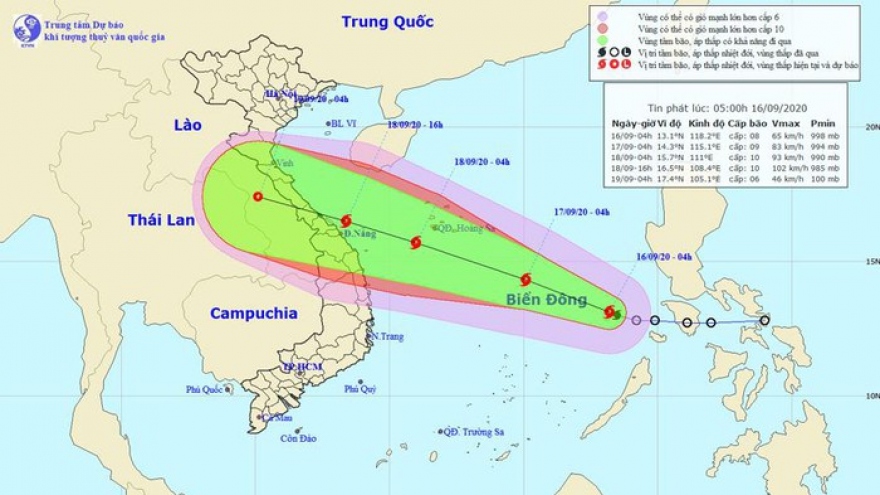 Tropical storm gains strength, heads toward Vietnam