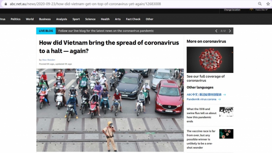 Australian newspaper details Vietnamese efforts to stamp out COVID-19 twice