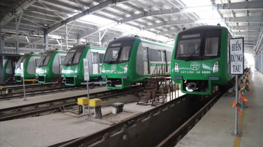 Hanoi’s first metro line to conduct test run by end-2020