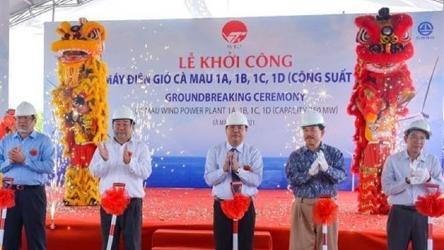 Construction on wind power project begins in Ca Mau