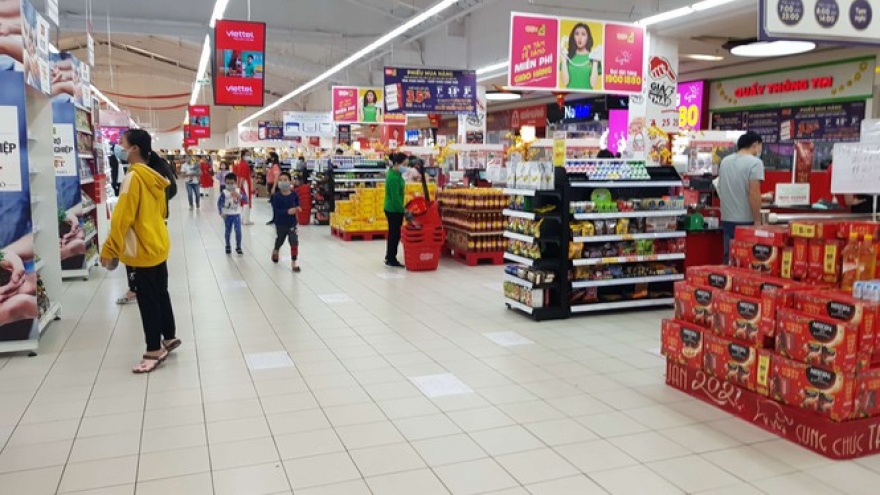 Supermarket goods in ample supply, but fewer consumers on New Year’s Day