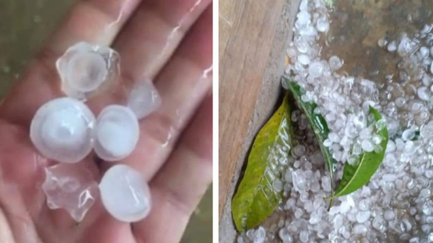 Hailstorm causes damage as cold snap strikes