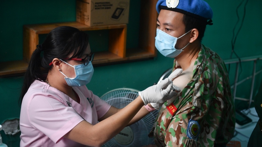 UN peacekeepers vaccinated in Vietnam ahead South Sudan mission