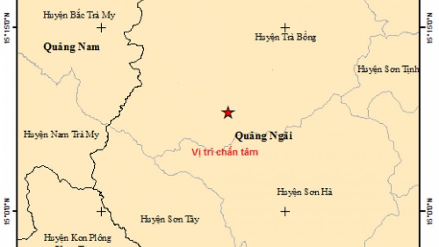 Quang Ngai province hit by two earthquakes in a single morning