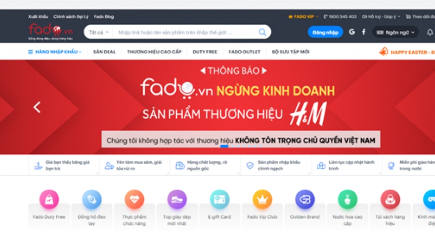 Fado.vn stops trading H&M products over map with nine-dash line