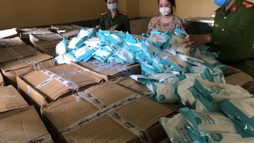 Police seize haul of face masks of unknown origin in Hanoi