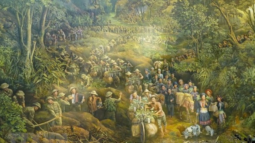 Gigantic painting reenacts historic Dien Bien Phu Victory