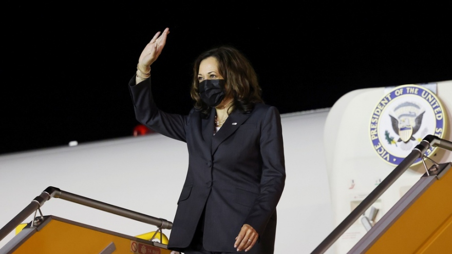 US VP Harris arrives in Hanoi for three-day visit