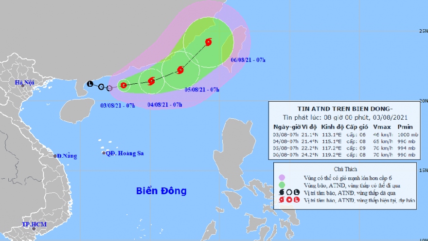 Tropical depression in East Sea to impact Gulf of Tonkin
