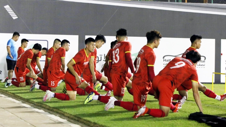 National squad train hard in Saudi Arabia ahead of World Cup qualifiers
