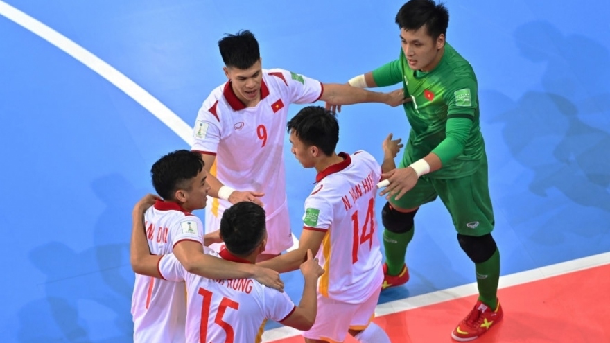 Vietnam futsal team second among leading third-placed sides