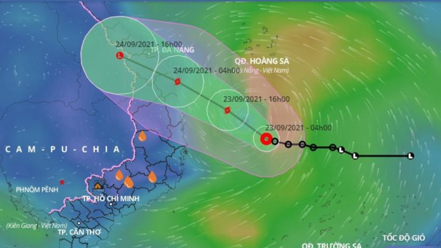 Tropical depression turns into Storm Dianmu