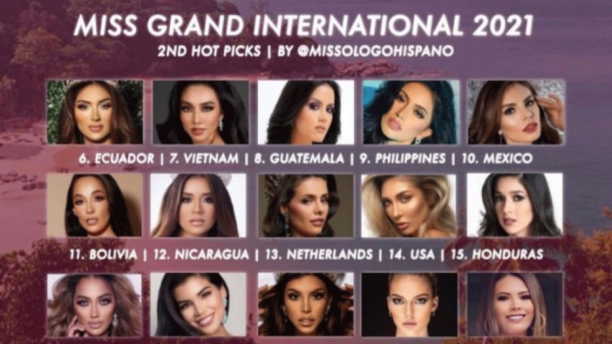 Thuy Tien named among hot picks at Miss Grand International 2021