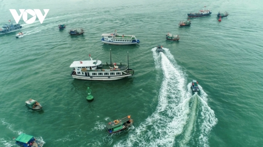 Exercise against super typhoons, oil spills on Ha Long Bay