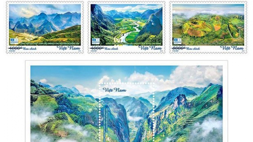 Stamp collection features global geoparks in Vietnam