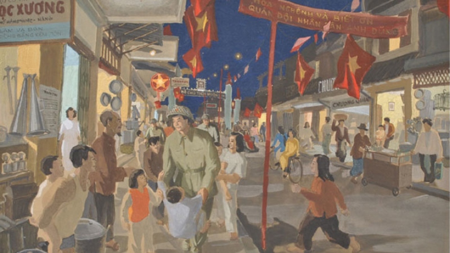 Online painting exhibition marks Hanoi Liberation Day