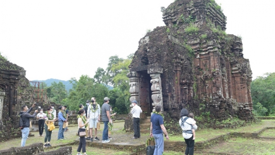 First foreign tourists visit My Son Sanctuary in two years