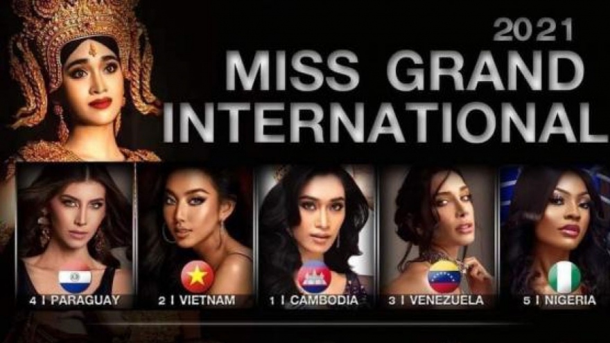 Thuy Tien could claim second place at Miss Grand International 2021