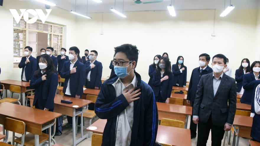12th graders return to school in Hanoi 