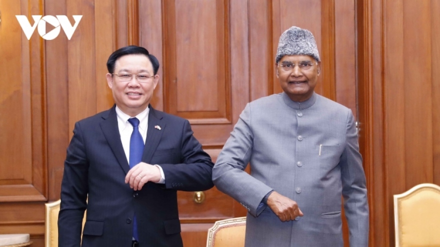 NA Chairman Vuong Dinh Hue meets Indian President