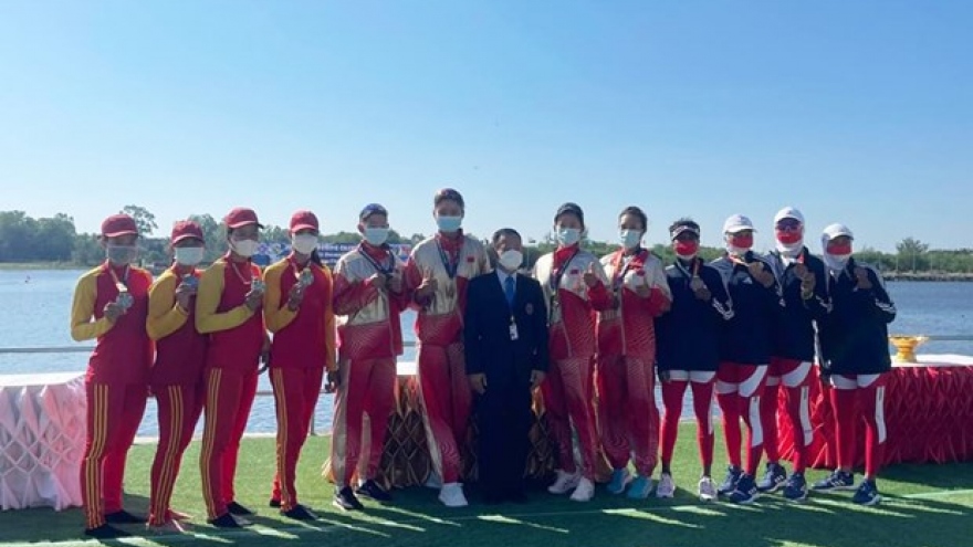 Vietnam earns seven medals at Asian Rowing Championship 2021