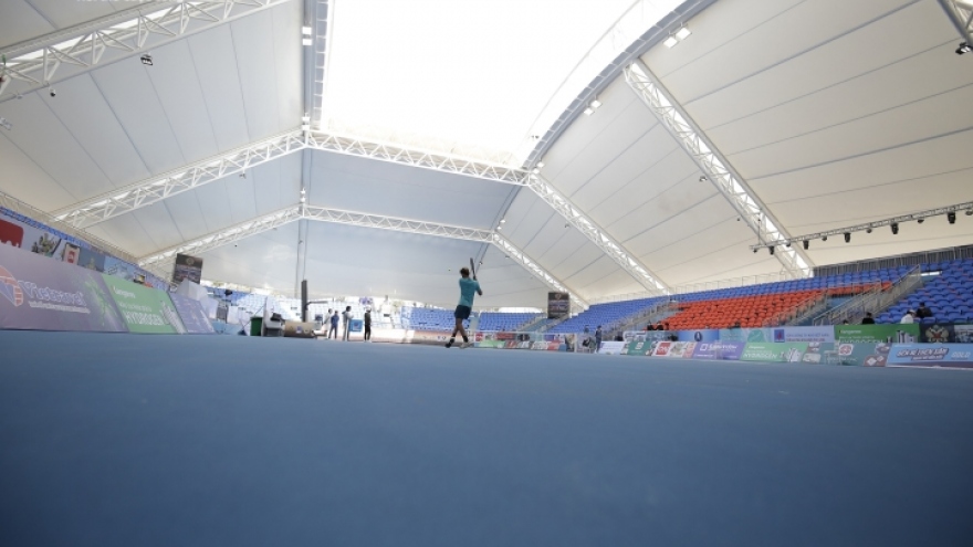 Modern tennis court complex taking shape for SEA Games 31