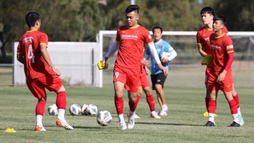 National squad hold training session in Australia ahead of World Cup qualifiers