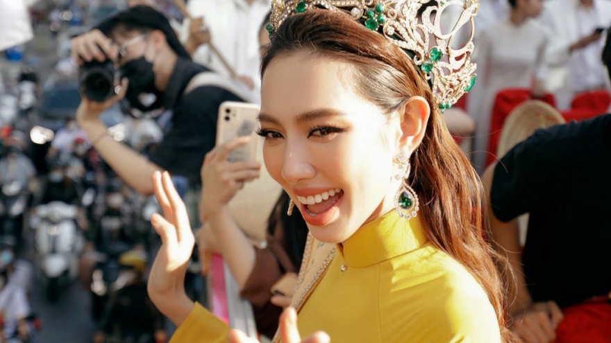Homecoming ceremony for Miss Grand International 2021 Thuy Tien