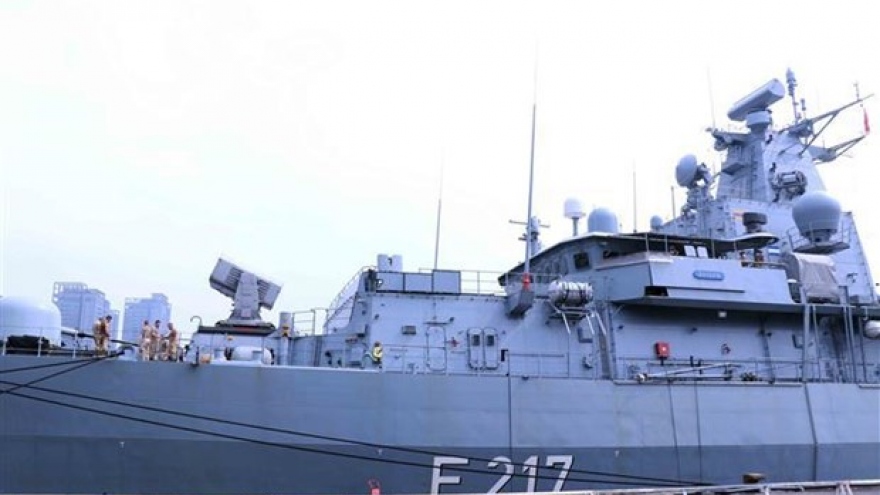 Germany navy frigate makes first visit to Vietnam