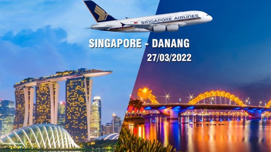 Singapore Airlines to re-open commercial flights to Da Nang from March 27