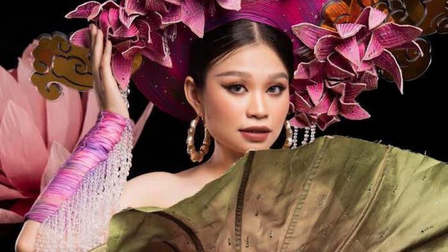 VN contestant among Top 10 Eco Dress at Miss Eco 2022