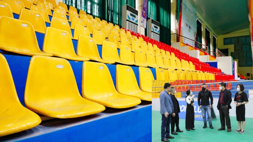 Hanoi sport gymnasium taking shape for SEA Games 31
