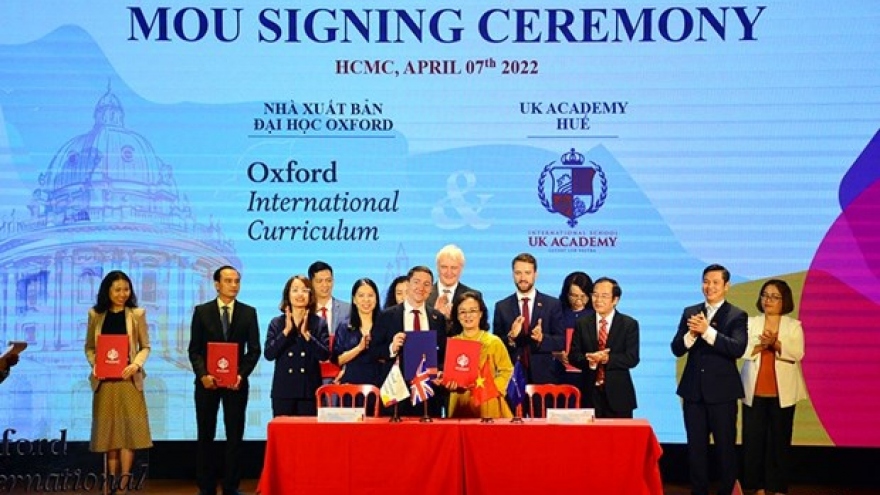 Oxford international curriculum to be applied in Vietnam