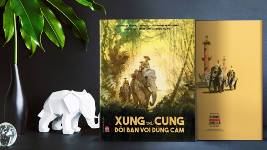 Russian illustrator of book about two Vietnamese elephants commemorated