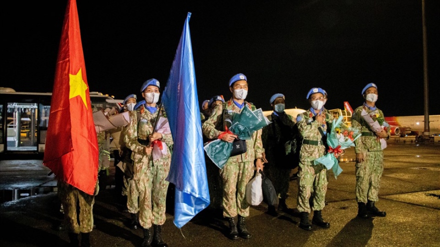VN peacekeepers return home after South Sudan mission