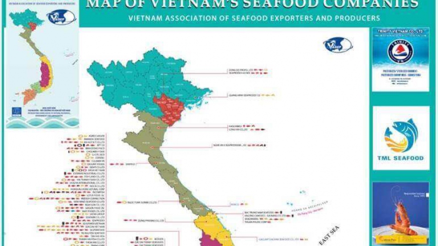VASEP to republish map of Vietnamese seafood companies