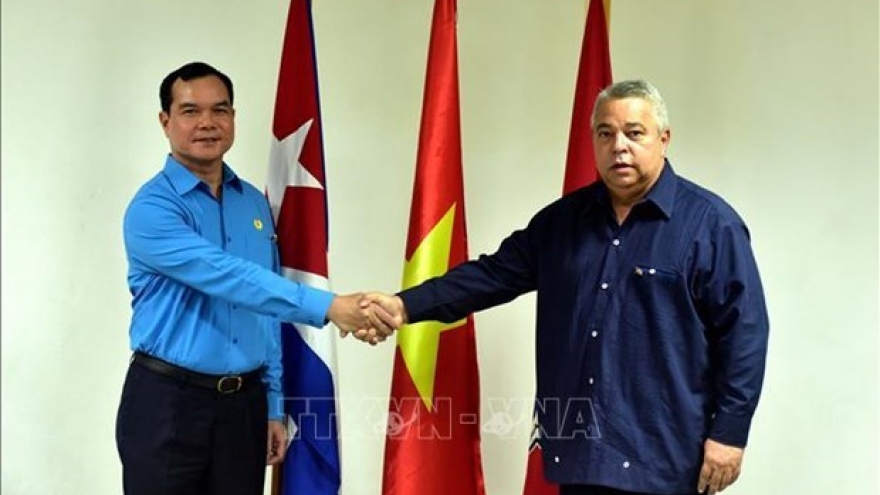 Vietnamese, Cuban trade unions promote traditional relations