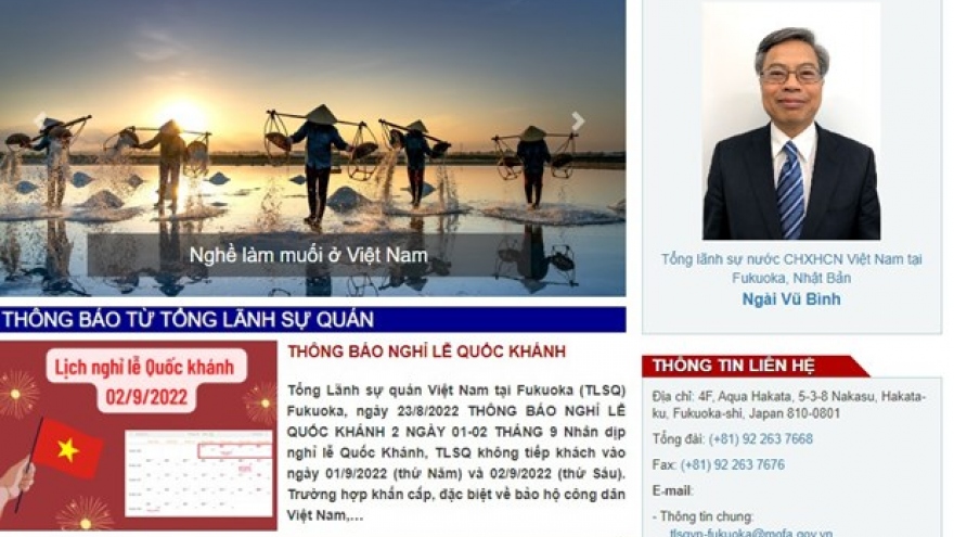 Consulate General of Vietnam in Fukuoka launches new website