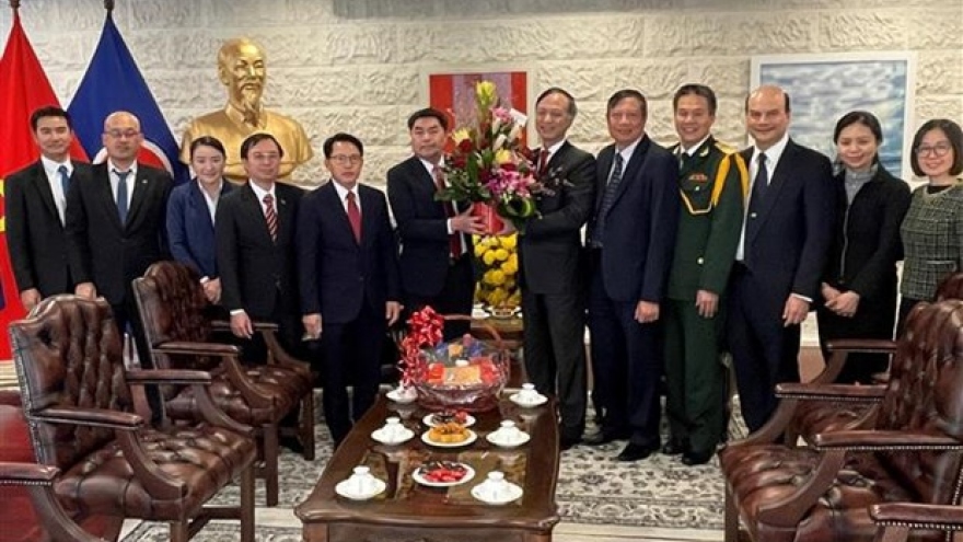 Ambassadors extend National Day greetings to Vietnamese embassies