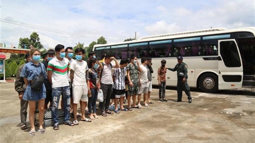 Citizens rescued from forced labour in Cambodia return home