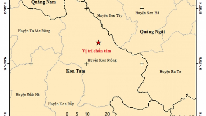 Central Vietnam records three earthquakes on Nov. 8 evening
