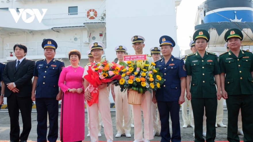 Japanese coast guard ship welcomed upon arrival in Da Nang