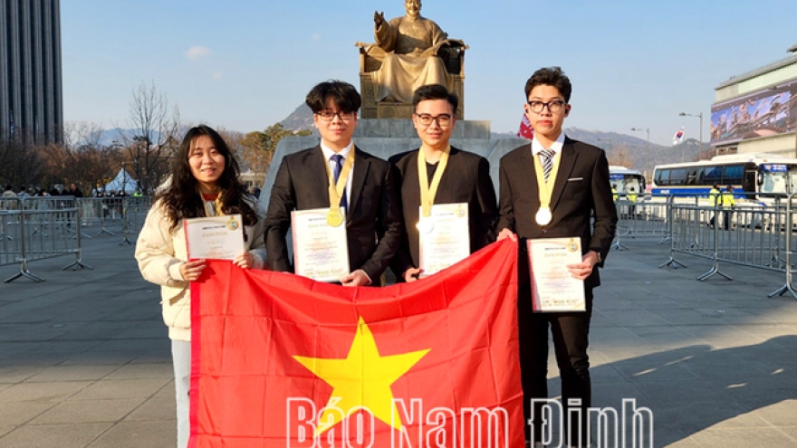 Vietnamese students win gold at Invention Creativity Olympic 2023