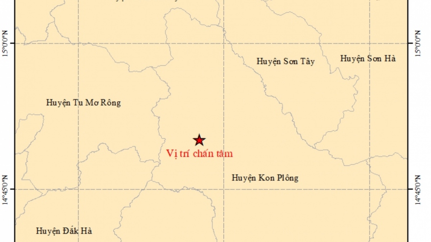 Kon Tum province hit by two consecutive earthquakes