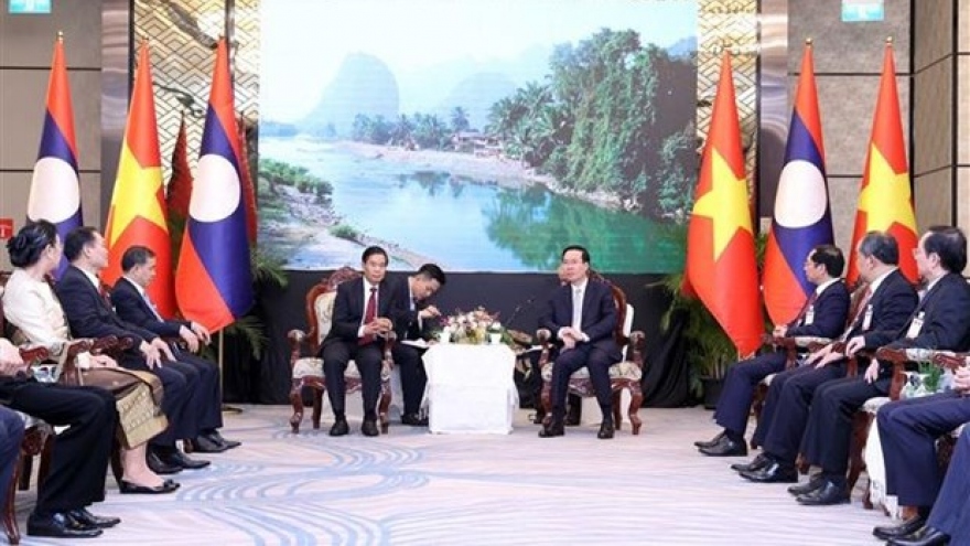 President Vo Van Thuong delighted at Vietnam-Laos ties