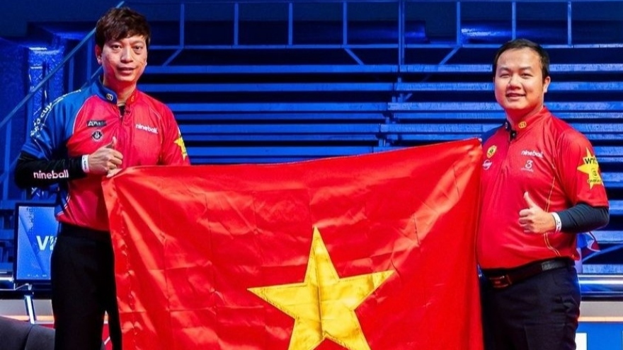 Vietnamese cueists record first win at World Cup of Pool after 17 years