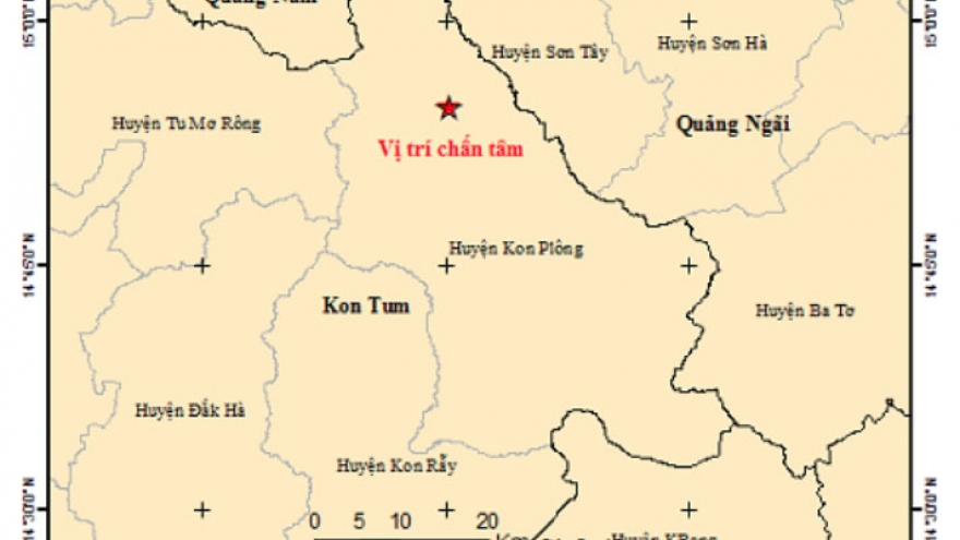 Kon Tum hit by consecutive earthquakes
